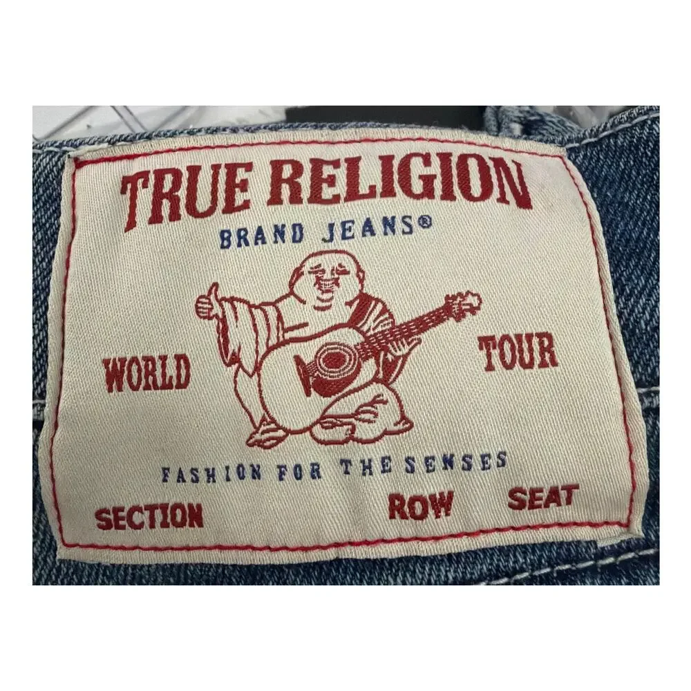 TRUE RELIGION RICKY ORIGINAL STITCH FLAP JEAN Heathland Size 31 New